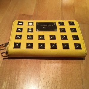 Michael Kors Citrus Pyramid Studded Wallet